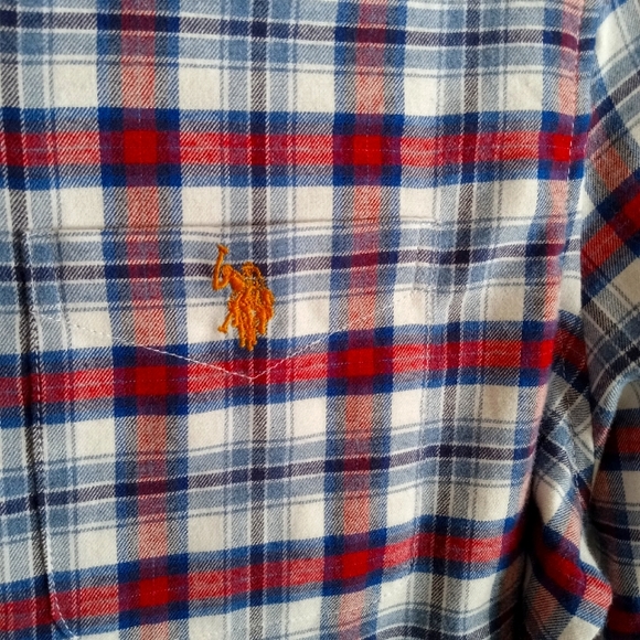 U.S. Polo Association Mens Flannel Shirt Medium - Picture 2 of 7